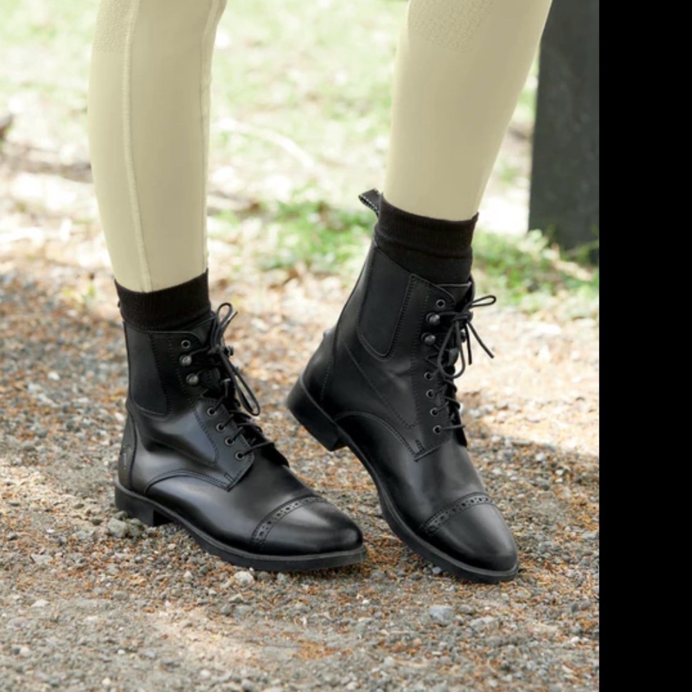 mountain horse paddock boots lace up zipper 39 8